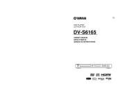 Yamaha DVS-6165 - Owners Manual